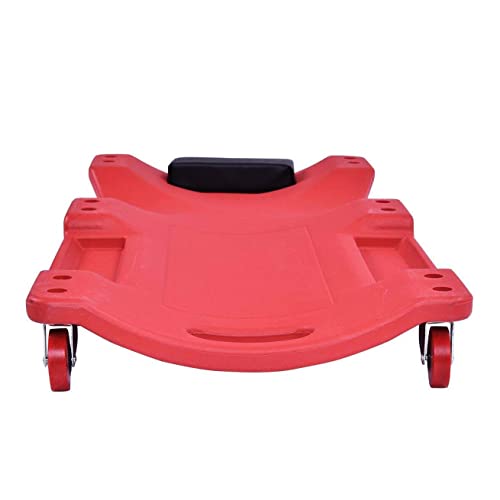DAYUAN Mechanic Vehicle Creeper Under Car Repair Padded Headrest Rolling Moulded Workshop Garage Assistance w/Tool Tray