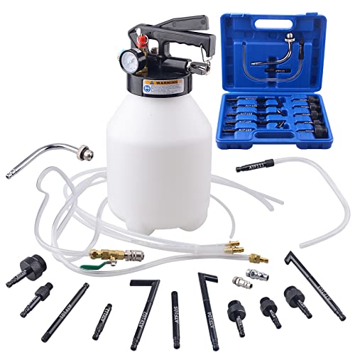 DAYUAN 6L Pneumatic Transmission Fluid Transfer Pump, Gearbox Oil Filling Pump ATF Filler System with 14pcs Filler Adapters