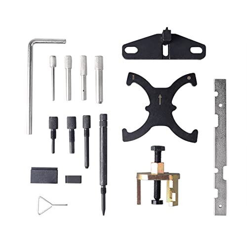 DAYUAN 16Pcs Engine Timing Tool Kit Compatible for Ford Mazda Camshaft Flywheel Locking Tools 1.4 1.6 1.8 2.0 Di/TDCi/TDDi