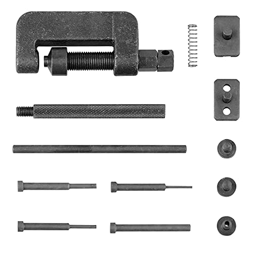 13 pcs Motorcycle Chain Breaker Set,Chain Removal Tool Chain Cutter and Riveter Kit for Cam and 25 to 630 Chains