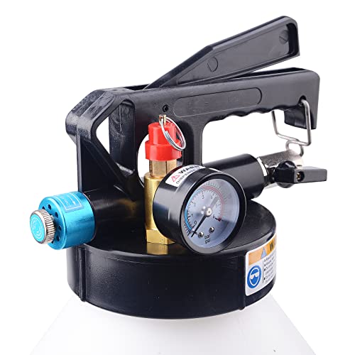 DAYUAN 10L Pneumatic Transmission Fluid Transfer Pump, Gearbox Oil Filling Pump ATF Filler System with 14pcs Filler Adapters