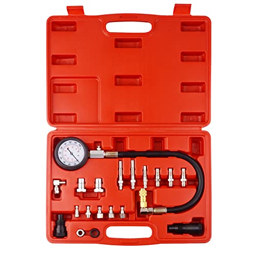 20 pc Diesel Engine Compression Automotive Tester Kit Tool Set 0-1000 PSI