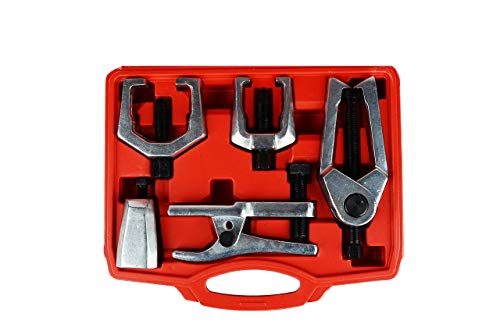 DAYUAN 5pcs Professional Front End Service Tool Kit, Pitman Arm Puller, Ball Joint Separator Tie Rod Remover Tool