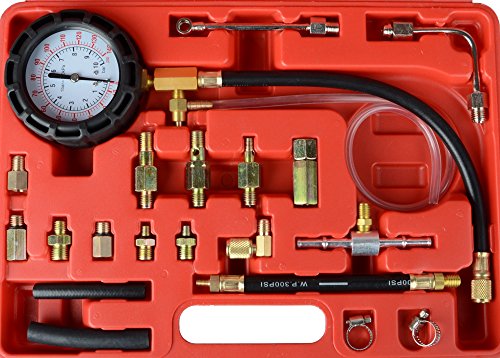 Petrol Fuel Injection Pump Injector Pressure Tester Gauge Kit 0-140PSI for CAR Truck Motorcycle
